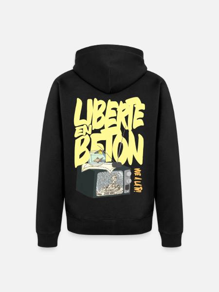 Concrete Freedom - France September 10 - Unisex Premium Organic Zip Hoodie - black