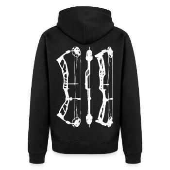 EliteBasin_PlanW - Veste à capuche bio Premium Unisexe - noir - Dos - Nico (187cm)