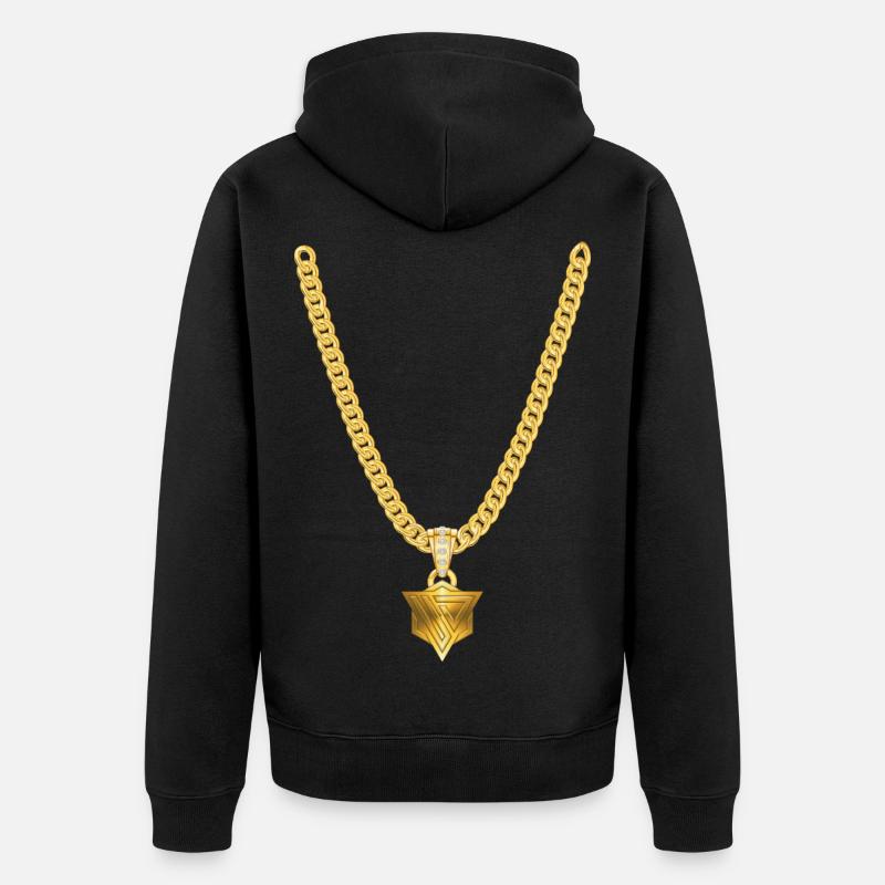 Rapperkette_Unus - Veste à capuche bio Premium Unisexe - noir