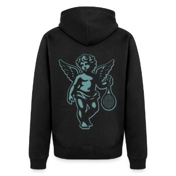 Tennis Angel Cherub Réanimation Renaissance Rétro - Veste à capuche bio Premium Unisexe - noir - Dos - Nico (187cm)