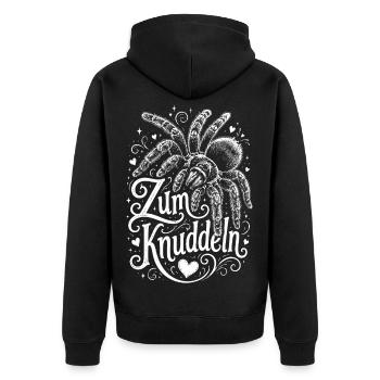 Vogelspinnen Fan - Unisex Premium Bio Zip Hoodie - Schwarz - Hinten - Nico (187cm)