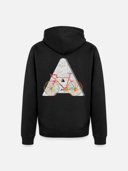 bicycle e 249 a - Unisex Premium Organic Zip Hoodie - black