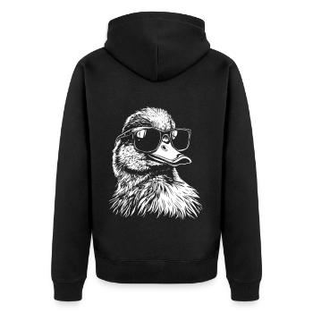 Cool Duck Lunettes de soleil - Veste à capuche bio Premium Unisexe - noir - Dos - Nico (187cm)