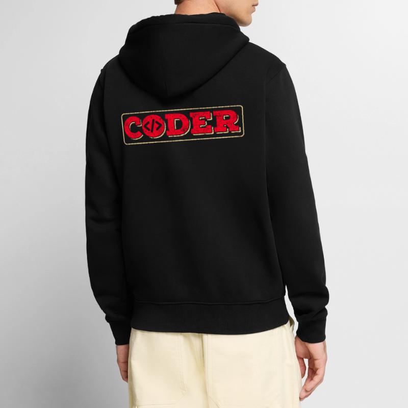 Programmierer Informatiker Unisex Premium Bio Zip Hoodie
