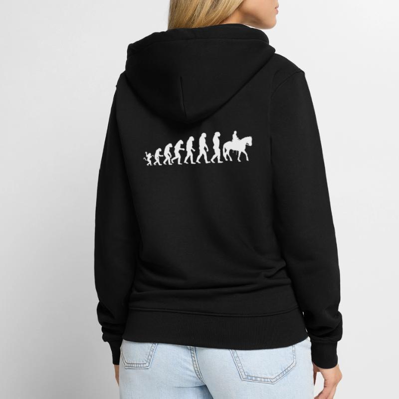 Coureur de l'évolution Veste à capuche bio Premium Unisexe