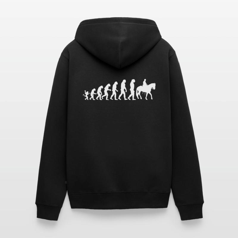 Coureur de l'évolution Veste à capuche bio Premium Unisexe