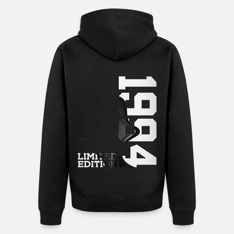 ÉDITION LIMITÉE 32E ANNIVERSAIRE 1994 - Veste à capuche bio Premium Unisexe - noir