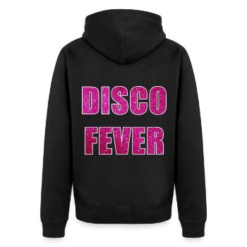 Disco Fever Seventies Lovers 80's Funky Night Retr - Veste à capuche bio Premium Unisexe - noir - Dos - Nico (187cm)