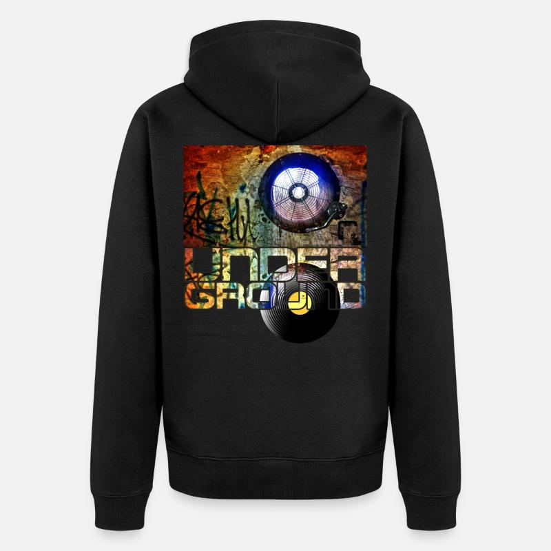 souterrain - Veste à capuche bio Premium Unisexe - noir