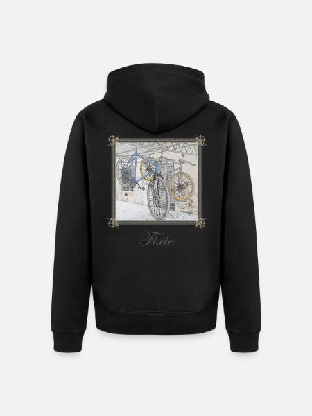 Fixie bikes - Unisex Premium Organic Zip Hoodie - black