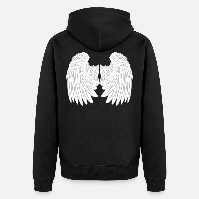Ailes d'anges - Veste à capuche bio Premium Unisexe - noir