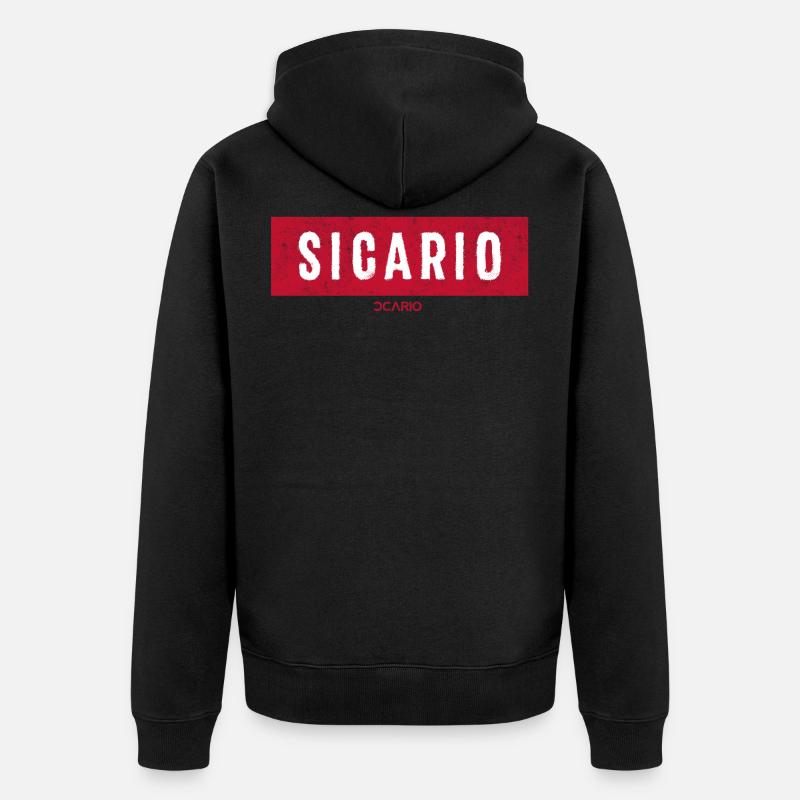 Sicario - ccario - Veste à capuche bio Premium Unisexe - noir