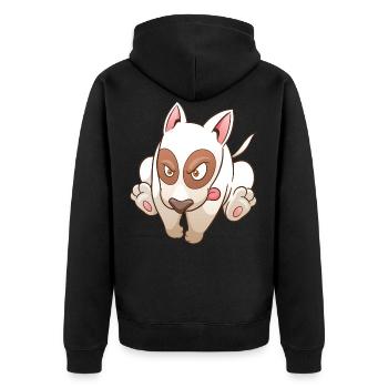 Go Boy Go - Unisex Premium Bio Zip Hoodie - Schwarz - Hinten - Nico (187cm)