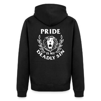 Seven Deadly Sins - Unisex Premium Organic Zip Hoodie - black - Back - Nico (187cm)