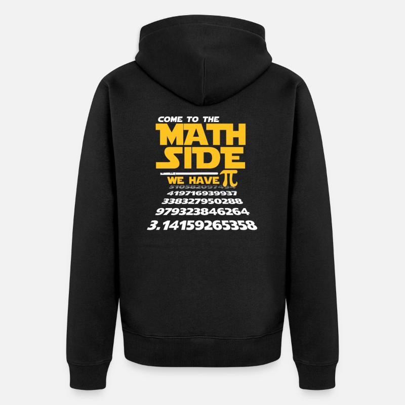 Math math - Unisex Premium Organic Zip Hoodie - black