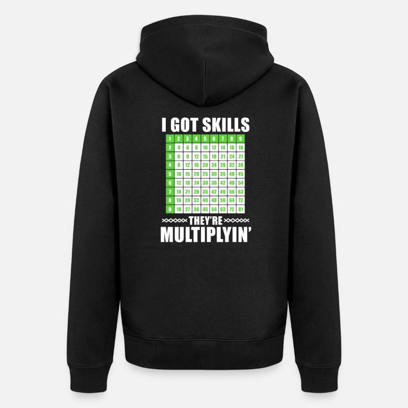 Math math - Veste à capuche bio Premium Unisexe - noir