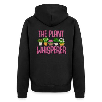 plante - Veste à capuche bio Premium Unisexe - noir - Dos - Nico (187cm)