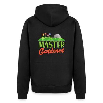 Cadeau horticulture jardinier jardinier jardinier - Veste à capuche bio Premium Unisexe - noir - Dos - Nico (187cm)