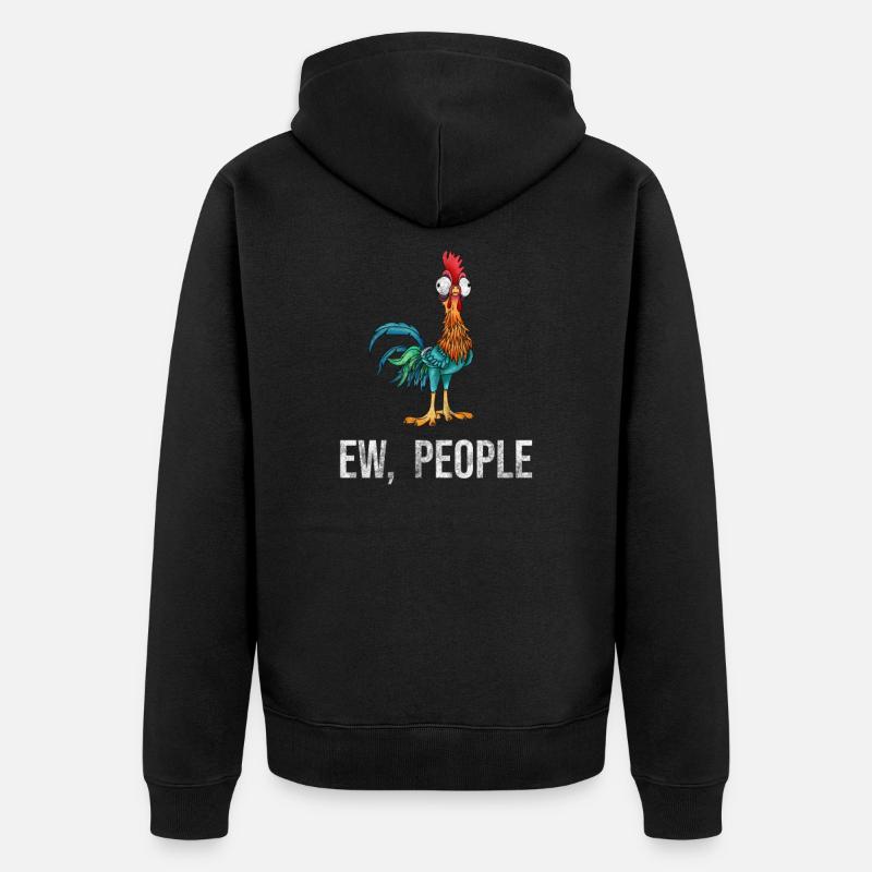 Poulet - Veste à capuche bio Premium Unisexe - noir