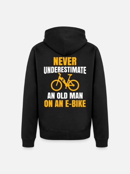 E vélo - Veste à capuche bio Premium Unisexe - noir