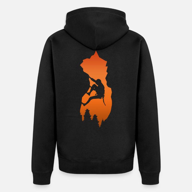 montée - Veste à capuche bio Premium Unisexe - noir