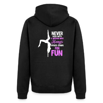 Pole Dance Poledance cadeau de danse pole dance - Veste à capuche bio Premium Unisexe - noir - Dos - Nico (187cm)