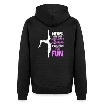 Pole Dance - Veste à capuche bio Premium Unisexe - noir - Dos - Nico (187cm)