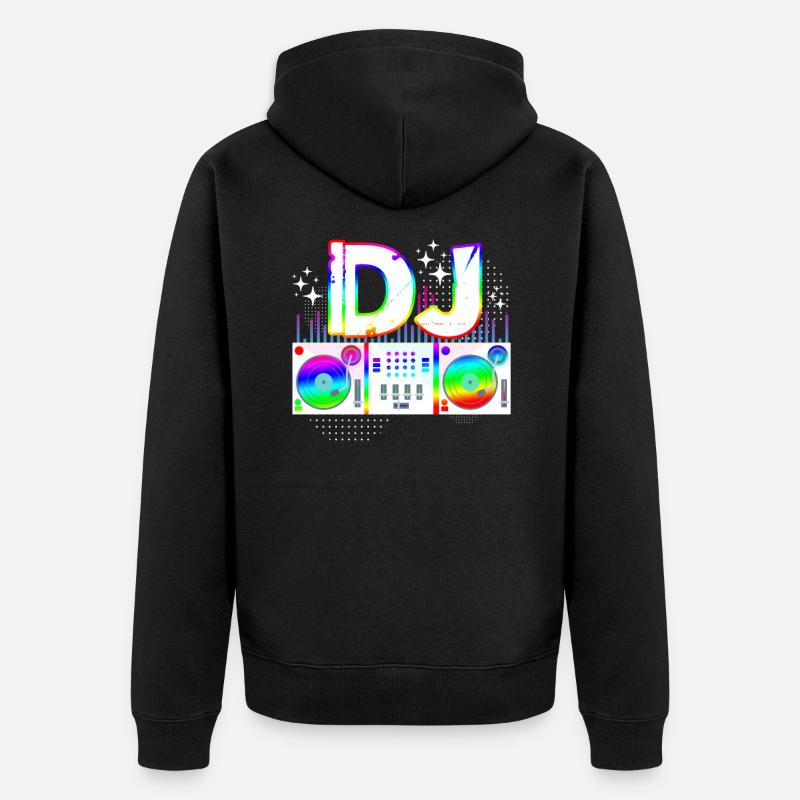DJ - Veste à capuche bio Premium Unisexe - noir