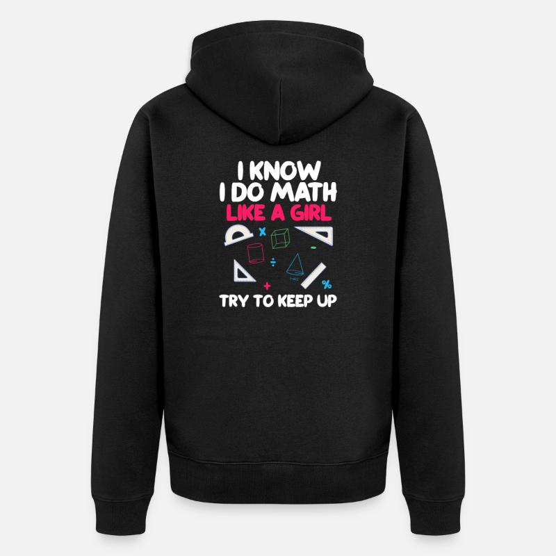 math - Veste à capuche bio Premium Unisexe - noir