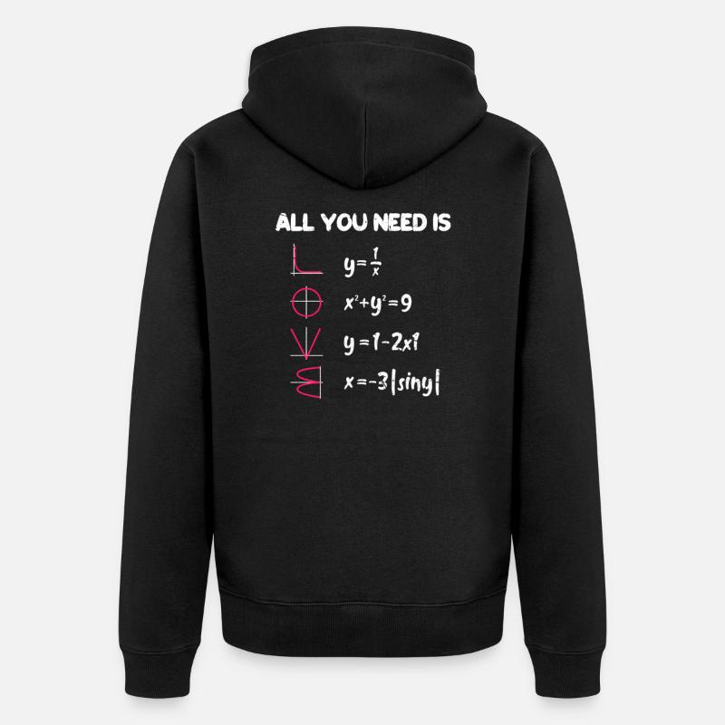 math - Veste à capuche bio Premium Unisexe - noir