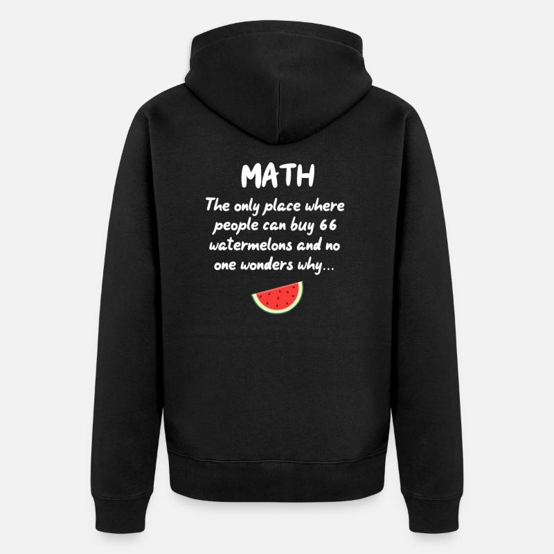 math - Veste à capuche bio Premium Unisexe - noir