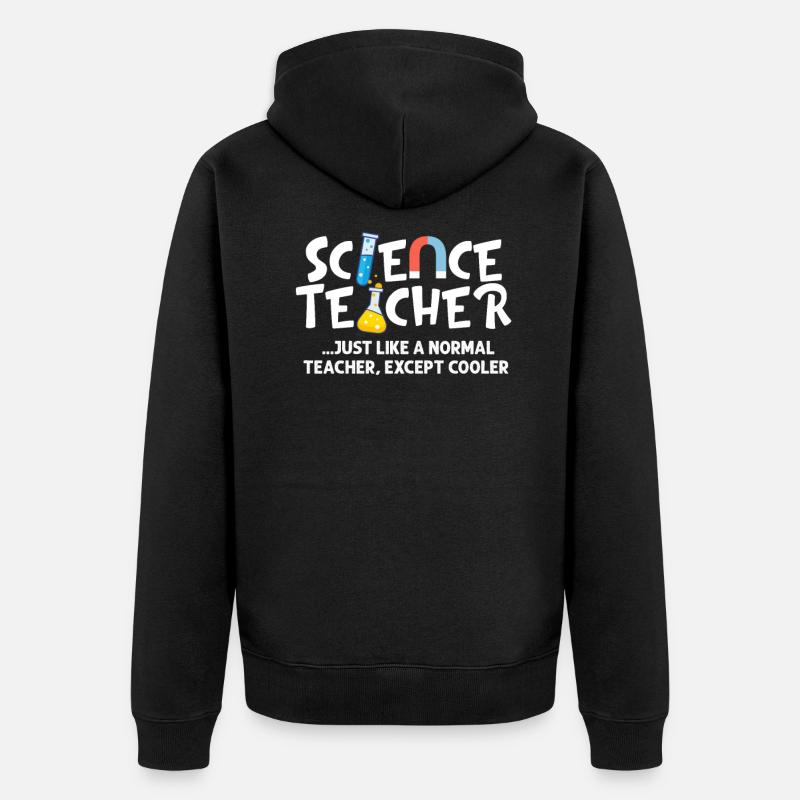 Professeurs de sciences - Veste à capuche bio Premium Unisexe - noir