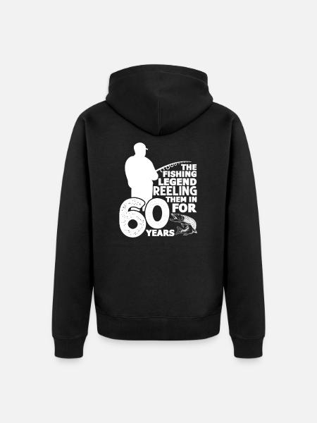 Pêcheurs 60 ans - Veste à capuche bio Premium Unisexe - noir