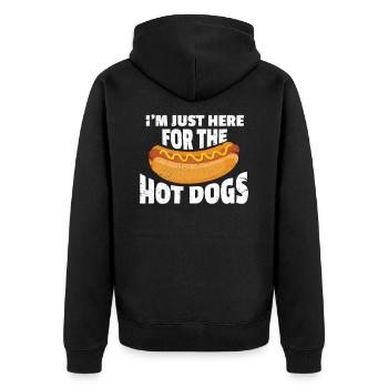 Hot Dog - Veste à capuche bio Premium Unisexe - noir - Dos - Nico (187cm)