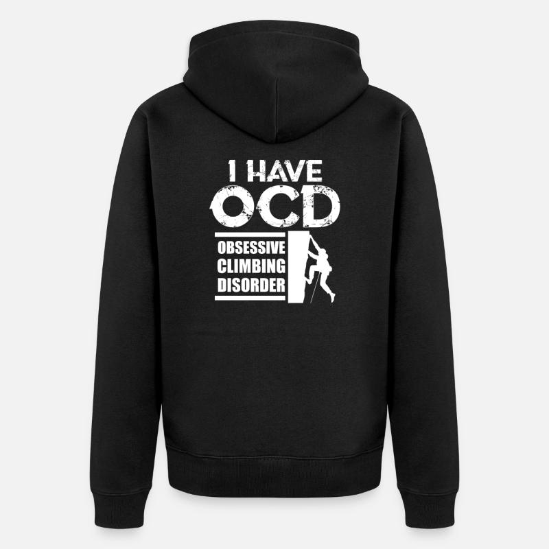 grimpeur - Veste à capuche bio Premium Unisexe - noir