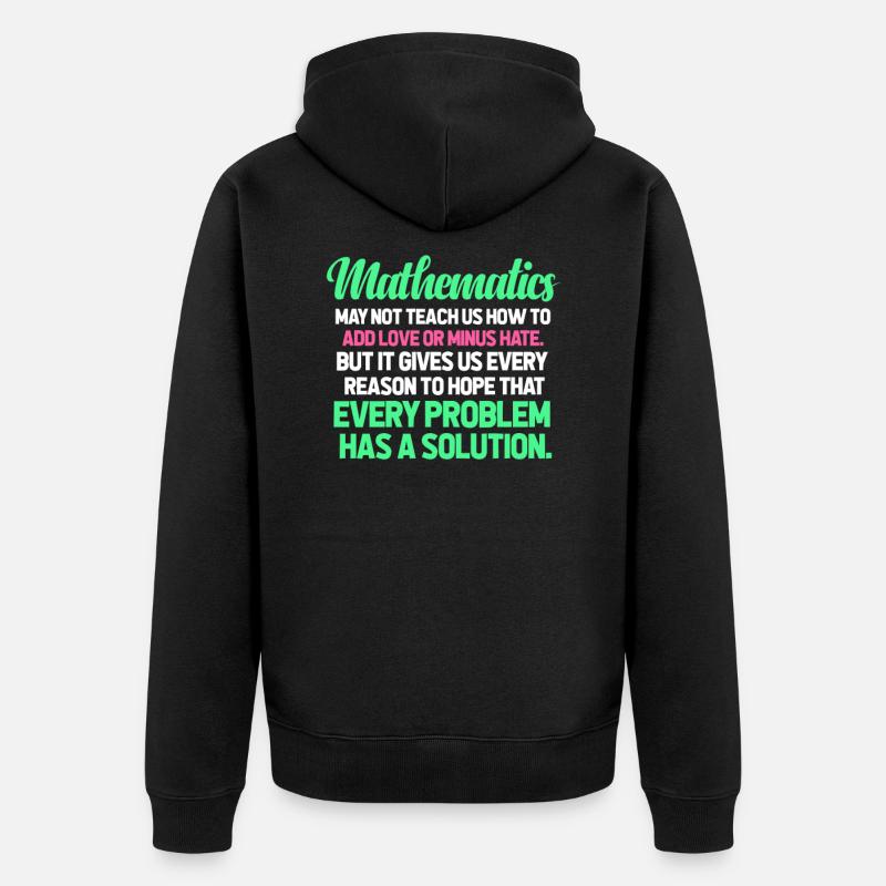 math - Veste à capuche bio Premium Unisexe - noir