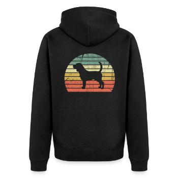 Beagle - Veste à capuche bio Premium Unisexe - noir - Dos - Nico (187cm)