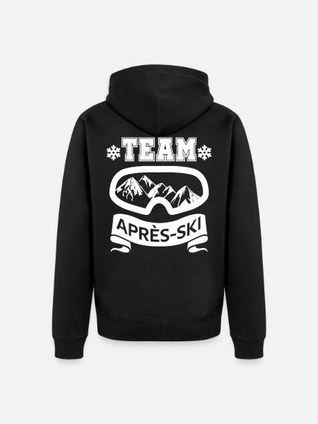 Apres Ski Team - Unisex Premium Bio Zip Hoodie - Schwarz