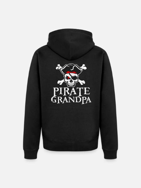 Pirate Papy Papy - Veste à capuche bio Premium Unisexe - noir