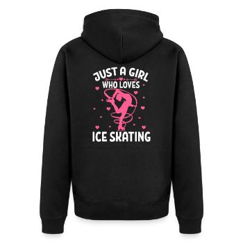 Patinage artistique Patineur Patinage - Veste à capuche bio Premium Unisexe - noir - Dos - Nico (187cm)