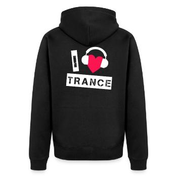 Amour de transe - Veste à capuche bio Premium Unisexe - noir - Dos - Nico (187cm)