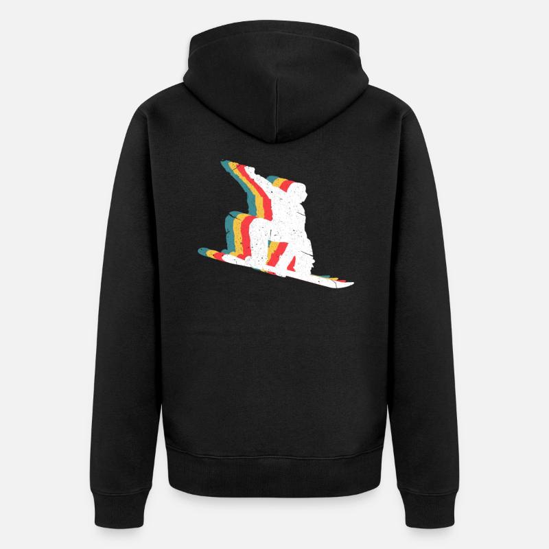 snowboard - Veste à capuche bio Premium Unisexe - noir