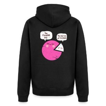 Math geometry math mathematician gift - Unisex Premium Organic Zip Hoodie - black - Back - Nico (187cm)