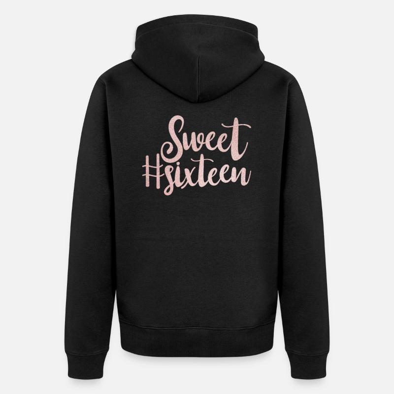 Seize doux - Veste à capuche bio Premium Unisexe - noir