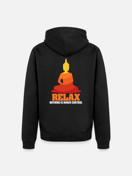 bouddhisme - Veste à capuche bio Premium Unisexe - noir