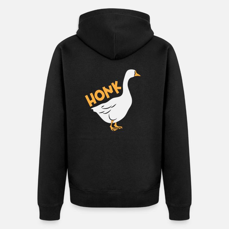 Oie de Honk - Veste à capuche bio Premium Unisexe - noir