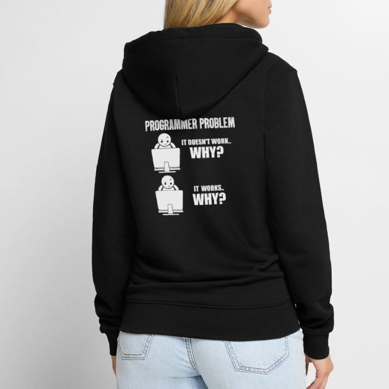 Programmierer Unisex Premium Bio Zip Hoodie