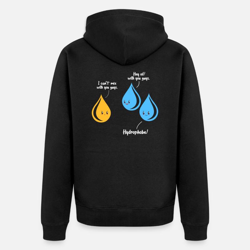 Wissenschaft - Unisex Premium Bio Zip Hoodie - Schwarz
