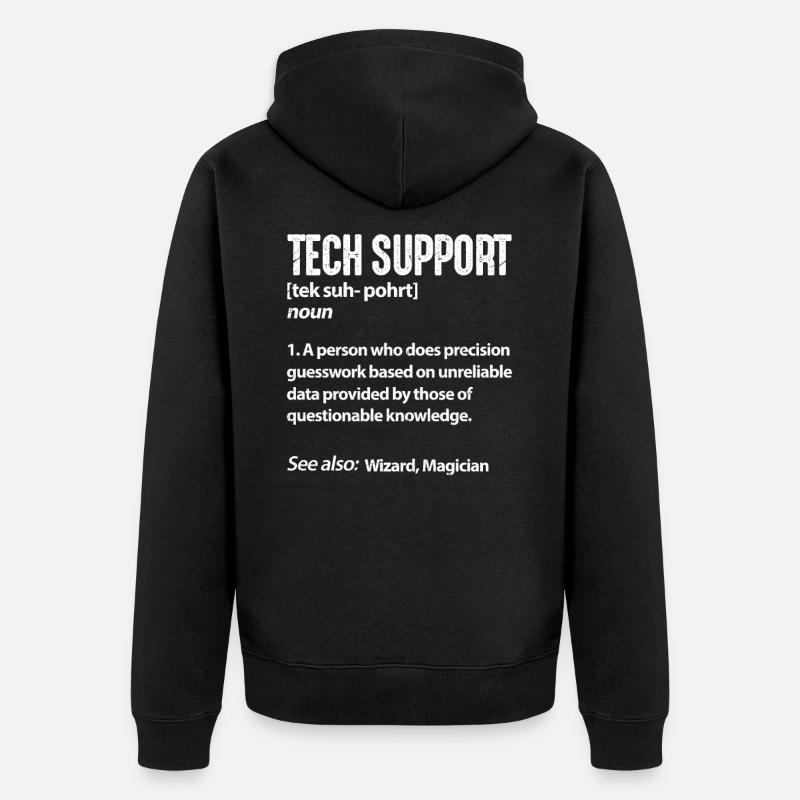 Support technique - Veste à capuche bio Premium Unisexe - noir