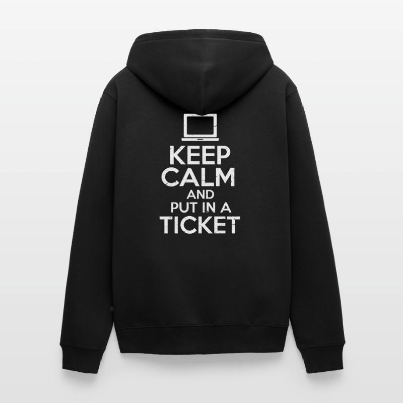 Technischer Support Computer Informatiker Nerd Unisex Premium Bio Zip Hoodie